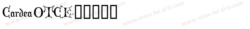 Cardea OTCE字体转换